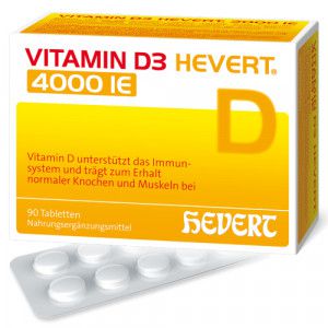 VITAMIN D3 HEVERT 4.000 I.E. Tabletten